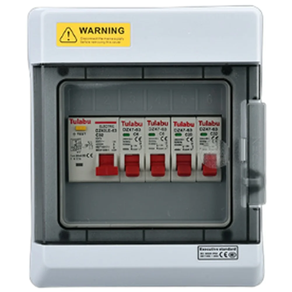 Distribution Unit Waterproof Box Installation Components Included PC ABS Construction Flame-retardant Impact-resistant