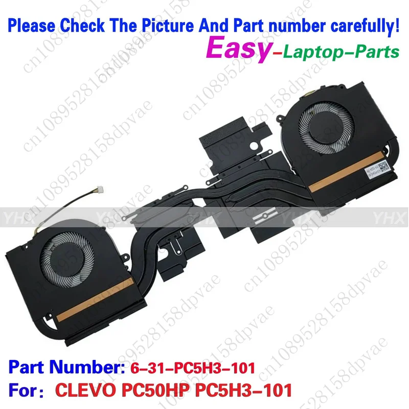 

GYX New For CLEVO PC50HP PC5H3-101 FMKL FMKK CPU+GPU COOLING FAN HEATSINK Fast delivery