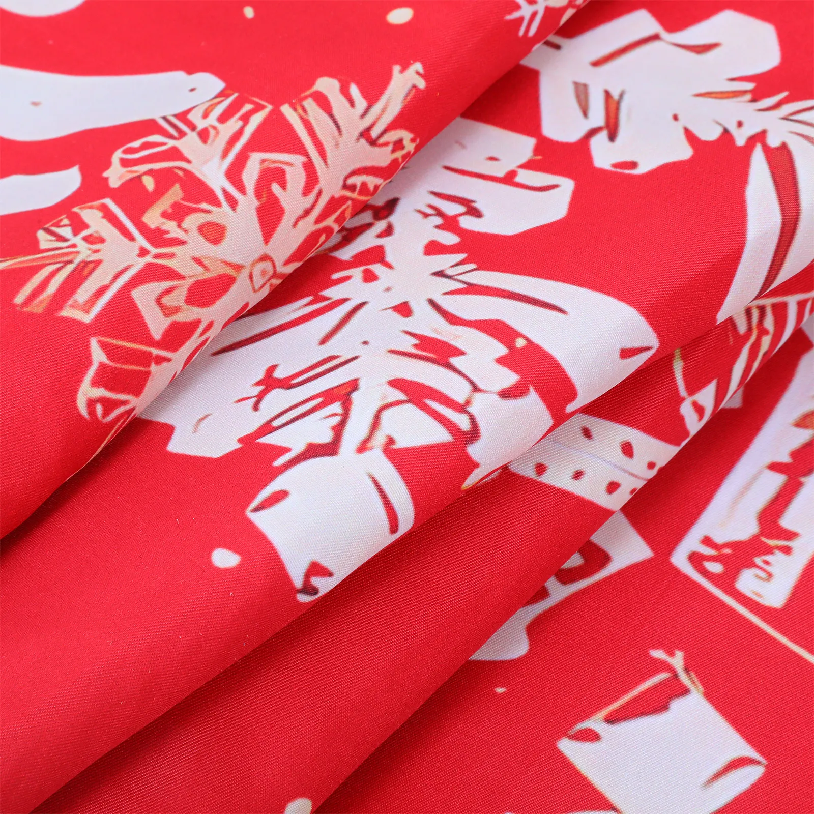 Christmas Snowflake Tablecloth Rectangular Reusable Linen Dining Table Cover for Holiday Party Winter Red 85.8x60