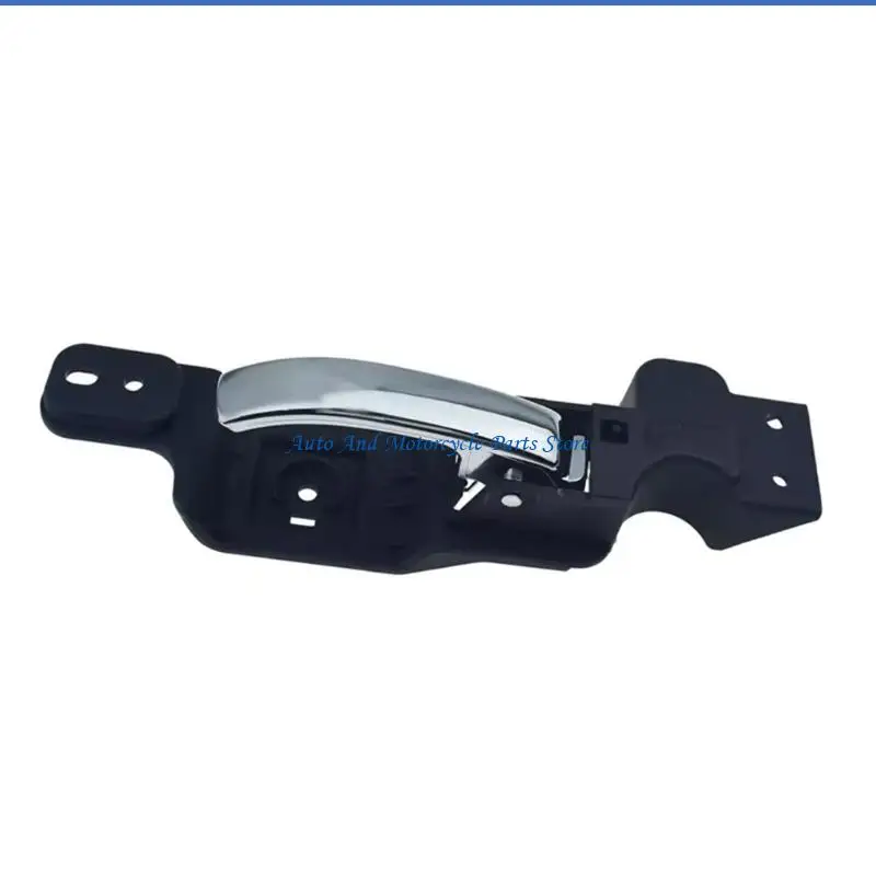 P9FD Inside Door Pull Handle Assembly with Integrated Lever, Shaped Base, and Multiple Openings for Front Door Location