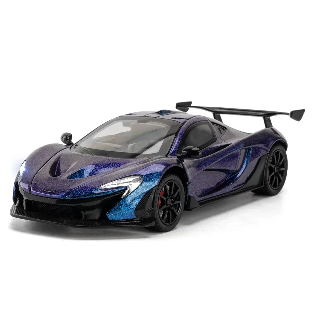 1:24 P1 Supercar سبيكة معدنية دييكاست نموذج سيارة الصوت والضوء نموذج محاكاة عالية هدايا السيارة