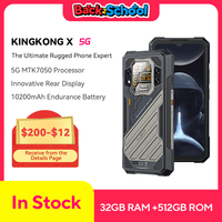 CUBOT KINGKONG X, Rugged Smartphone 5G, 32GB RAM(16GB+16GB), 256/512GB ROM, 10200mAh, 6.583-Inch 120Hz Screen, NFC,WiFi 6, 100MP