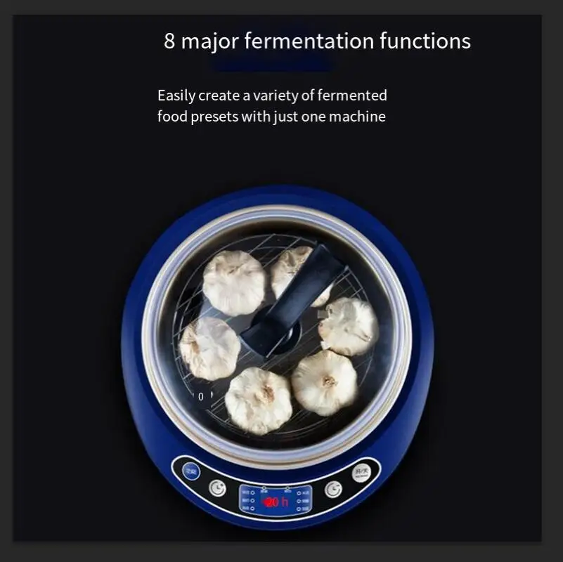 آلة تخمير الثوم الأسود الأوتوماتيكية ، آلة تخمير الثوم الأسود الأوتوماتيكية سعة 6 لتر ، 90 واط ، 220 فولت ، لحفظ الطاقة