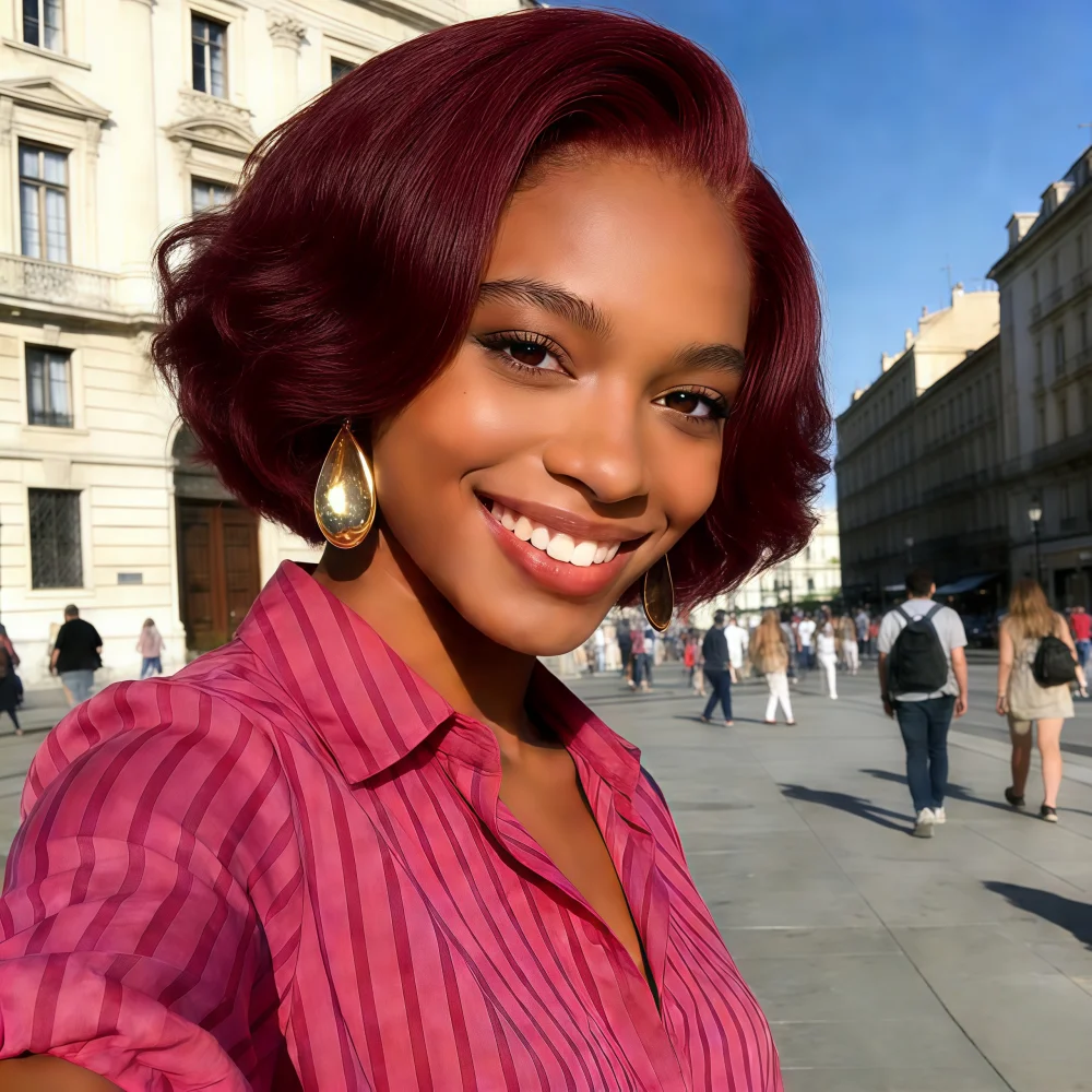 

8-дюймовый парик Pixie Cut из натуральных волос, 13x4 с кружевной передней частью, парик с плотностью 180% для женщин, мягкий естественный стиль для повседневного использования