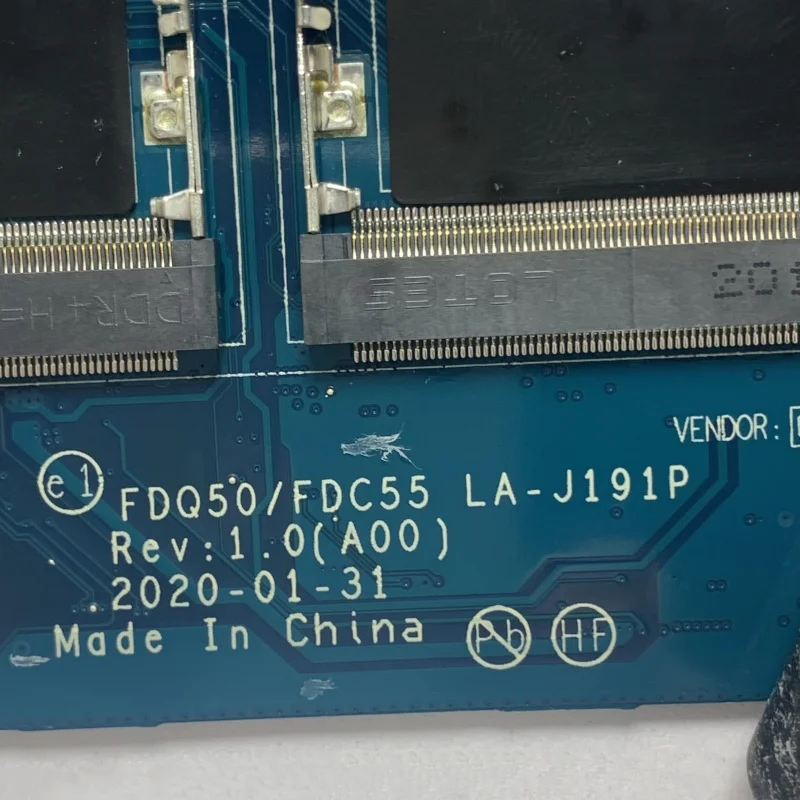 Imagem -06 - Laptop Motherboard para Dell Xps 9500 Cn0pc4xf Cn-0rhxrg Cn-0fx5rh I510300h I7-10750h Cpu La-j191p Gtx1650ti 100 Testado ok