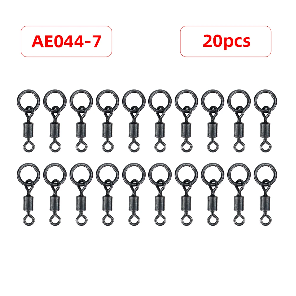 Hirisi AE044 20 Stuks Karpervissen Wartels Snaps Solid Ring Quick Change Vishaak Wartels Visterminal Visgerei Accessoires