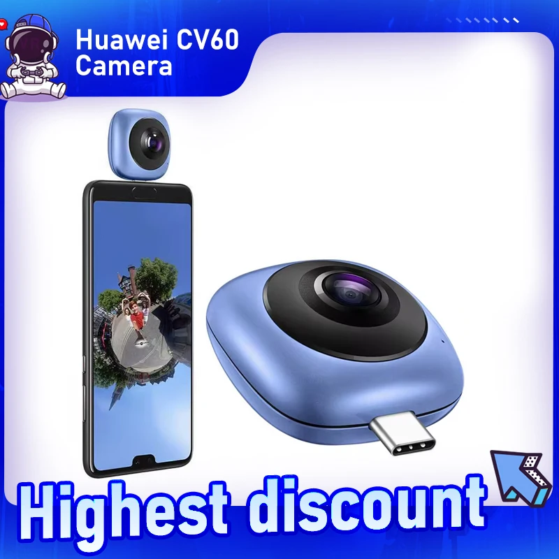 CV60 Coolplay version HD panoramic camera for Huawei Fisheye Planet Sphere Camaras Portable 360Degree Panoramic Camera USB typeC