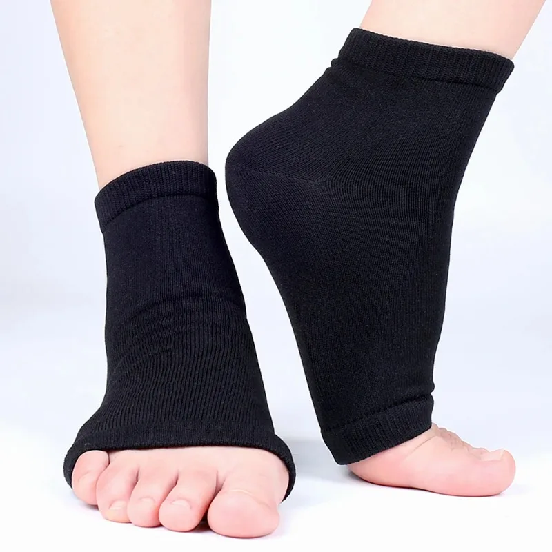 

1Pair Arch Support Sleeve Cushioned Soft Elastic Gel Pad Fabric Arch Sock for Flat Foot Pain Relief Plantar Fasciitis Heel Spurs