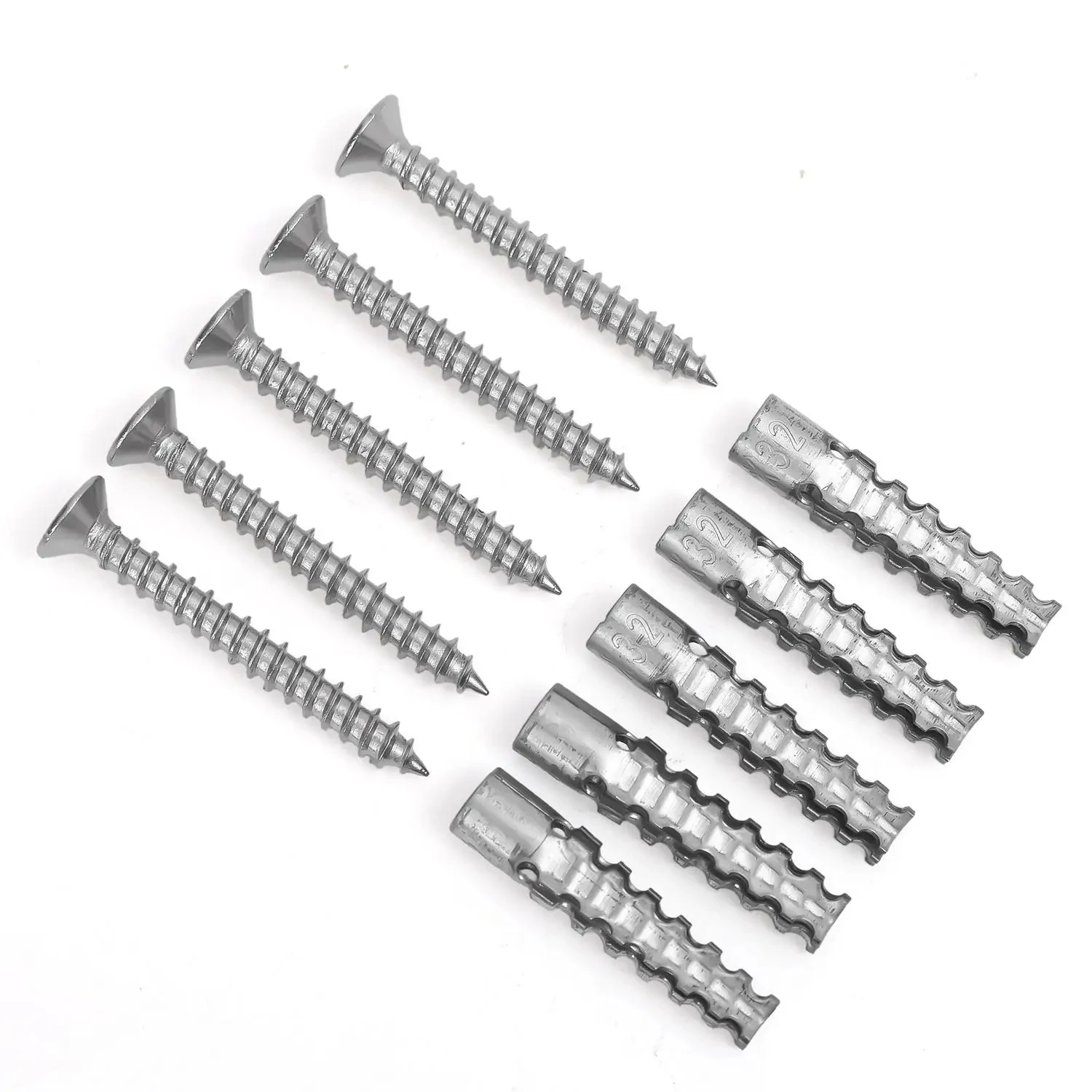 Hochleistungs Stahl Wandanker Set metallischer Expansionsrohr 6 8mm selbstschneidende Schrauben Bohrdübel für Hohlwände Schrauben und Befestigungselemente für Renovierungen Haus und Gewerbe sichere Befestigung an Gipsk – Detail 12