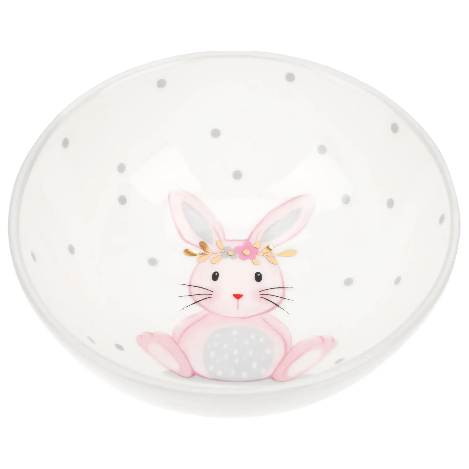 

Пасхальная керамическая чаша с милым дизайном в виде кролика для десертов, фруктов, закусок, сервировки, домашней кухонной посуды и декора стола