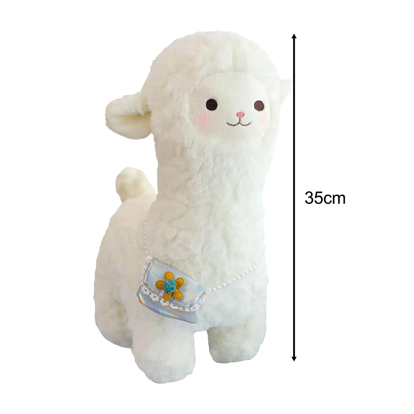 Alpaca Stuffed Animals Baby Sleep Toy Holiday Present Figures Snuggling Bedtime Sleep Alpaca Plush Toy for Sofa Car Festivals