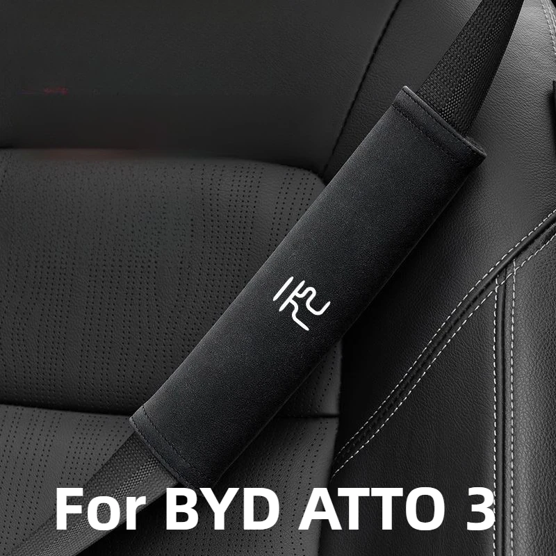 

For BYD ATTO 3 Accessories Car Seat Belt Shoulder Pad Moisture-Wicking Anti-Constriction Shock-Absorbing Friction-Resistant