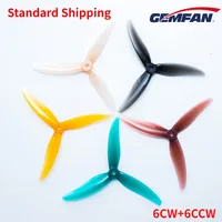 6Pairs(6CW+6CCW) Gemfan Freestyle 3S F3S 3-Blade Propeller (Random Color)