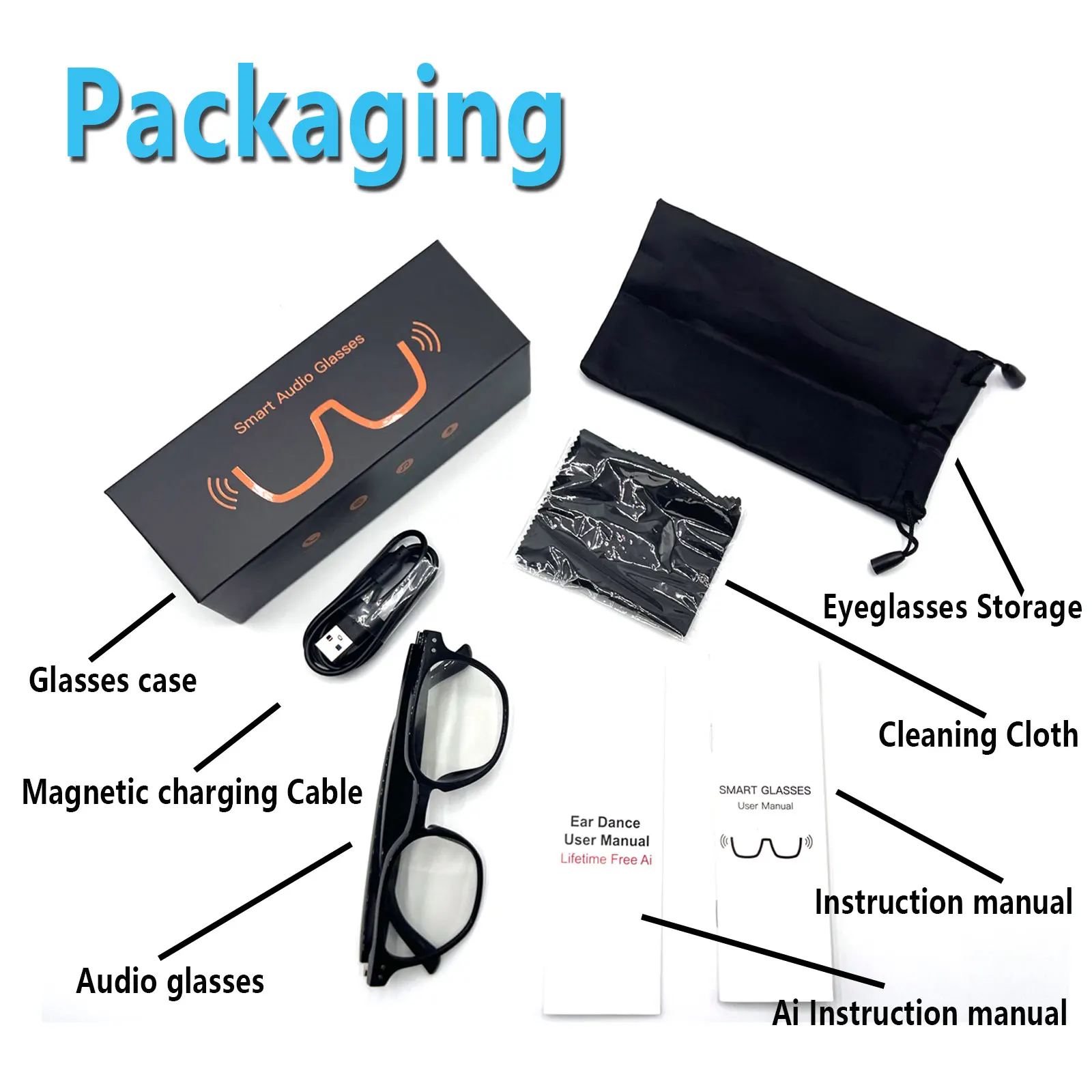 

Smart Audio Glasses, Real-Time Translation Via App, Photochromic Lenses, Hi-Fi Music Playback, And Noise-Canceling Voice Calls.