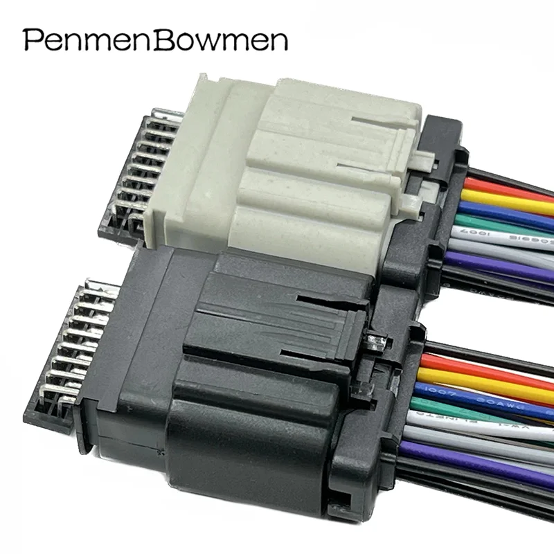 1 Set 18 Pin 2203663-6 Car ECU Air Flow Meter ACC Electrical Cable Connectors Wire Harness Plug For Ford 1488533-6 1488533-5