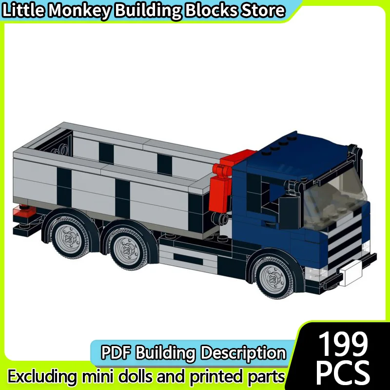 

City Car Model MOC Building Bricks Classic Self Loading Truck Modular Technology Children Holiday Gifts Assemble Toys Suit