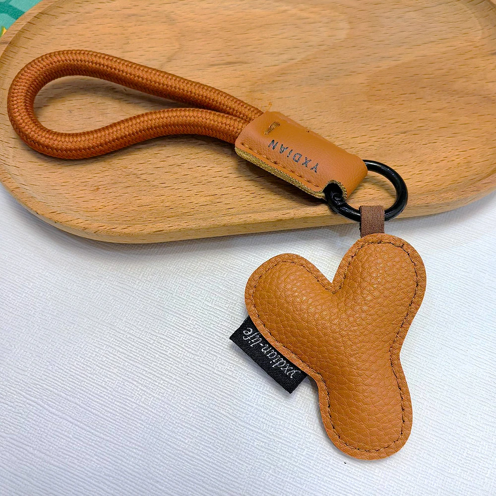 Mixed Color Pu Leather Letter Key Chains A-Z Initial Alphabet