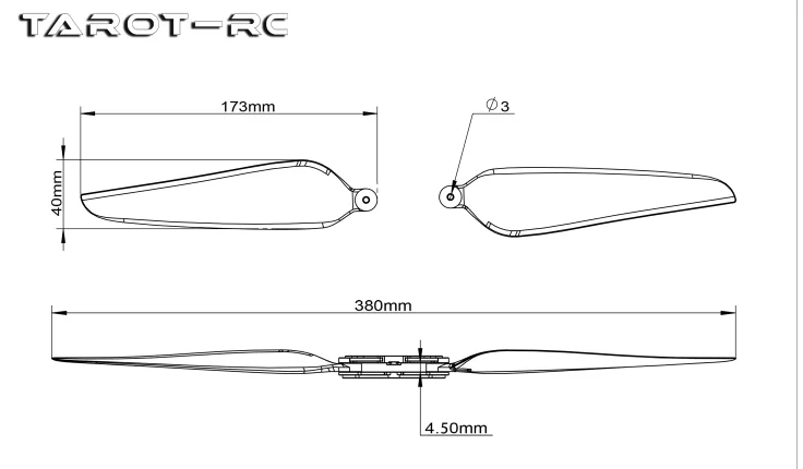 Tarot 1565 1665 Gefalteter Propeller CW/CCW Requisiten für Hexacopter Octcopter Multi Rotor Drone – Detail 8