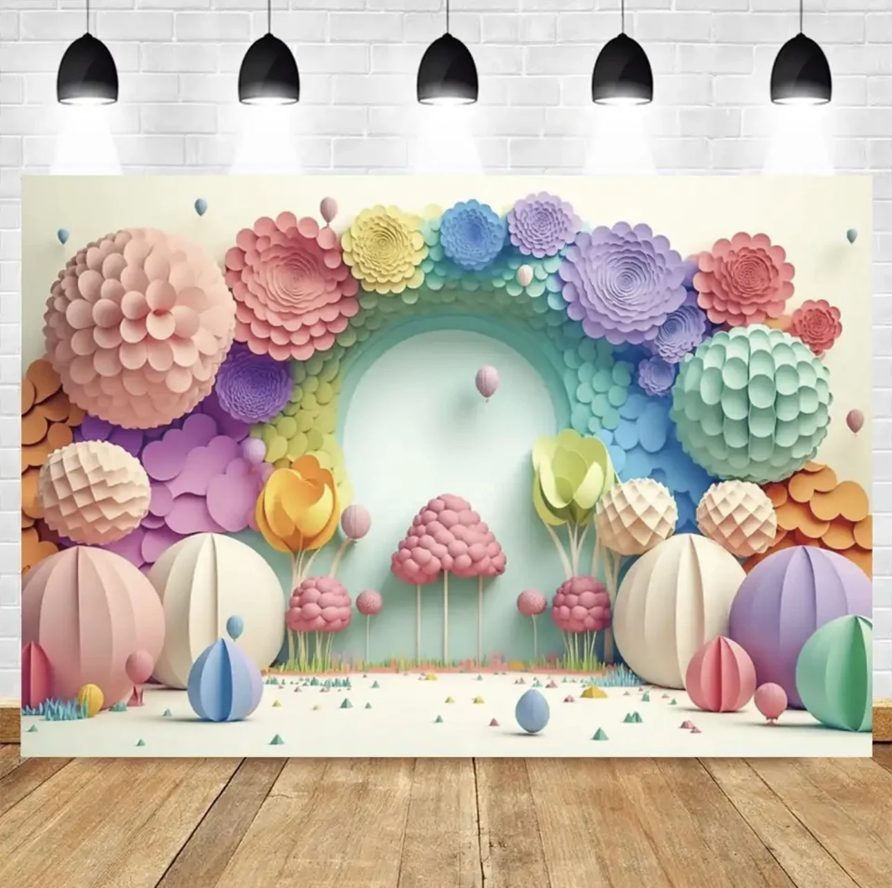 Newborn Baby 1st Birthday Party Backdrop Balloons Girl Boy Baby Shower Cake Smash Photography Background Decor Photo Studio Prop