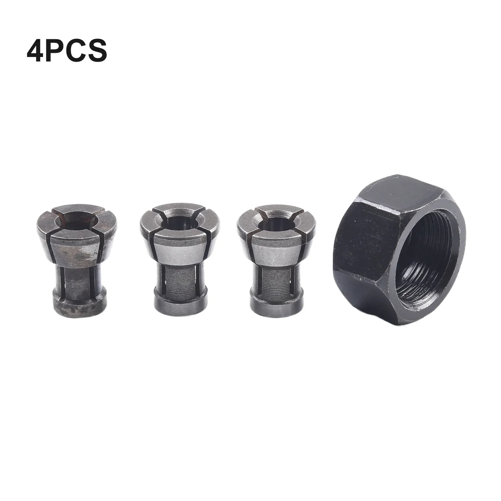 1 Set M17 6/6.35/8mm Collet Chuck Adapter With Nut Engraving Trimming Machine Router Bit Collets Power Tool Accessories