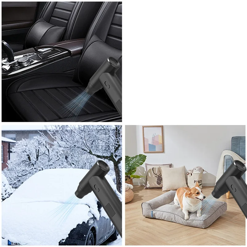 ABLK Elektrische luchtstofdoek Borstelloze straalventilator Handheld persluchtstofdoek LED-display Borstelloze straalventilator