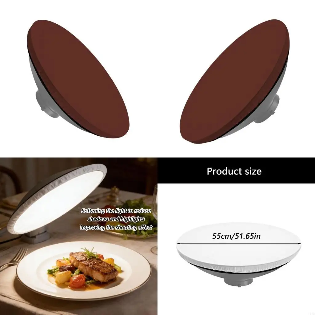 F42D Soft Diffuser Lamp Cover Cloth Diffuser Reflector Lamp Sock for Flash Light Beauty Dish Photography Studio