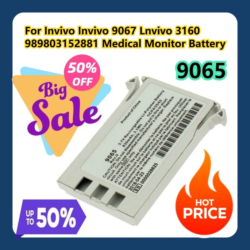 

For Invivo 9065 Invivo 9067 Lnvivo 3160 989803152881 Medical Monitor Battery