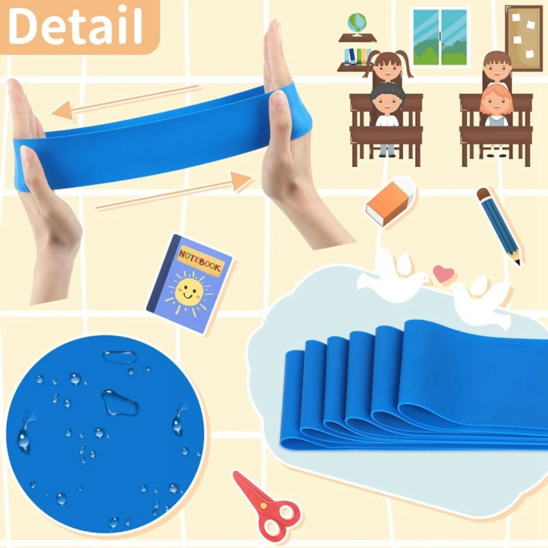 12 Pcs Elastic Band For Kids With Fidgety Feet For Chairs ADHD Tools Flexible Seating For Classroom Elementary