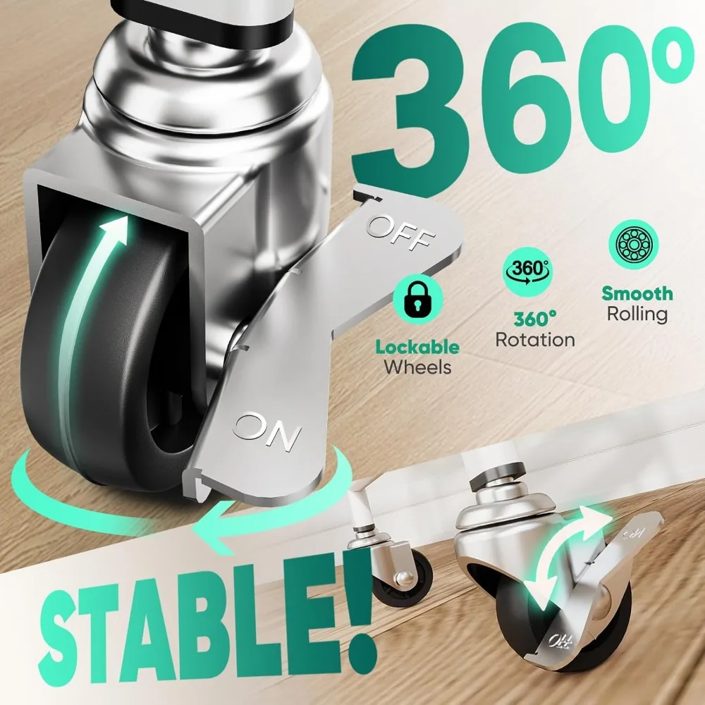 عربة المطبخ المتداول مع رف النبيذ، عربة البار، عربة تقديم بار المنزل على عجلات مع خطاف، عربات الميكروويف للمشروبات المتنقلة، #5