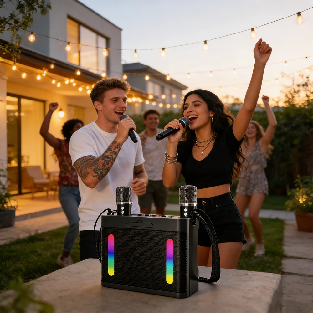 YS219 Home TV KTV Wireless Bluetooth Speaker and Wireless Microphone All-in-One YS210 Audio