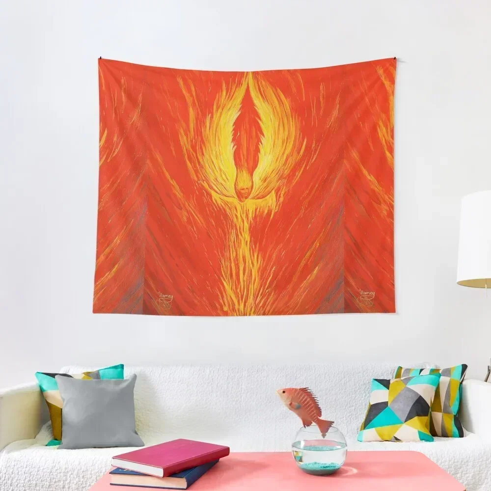 

Angel Fire Tapestry Home Supplies Room Ornaments Tapestry