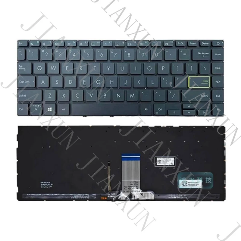 S+Replacement Keyboard For ASUS ADOL14EA ADOL14EQ Redolbook14F S433 S4600 V4050F English US Small Carriage Return
