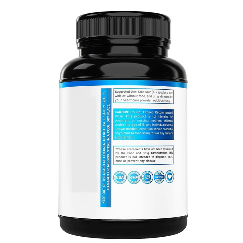 อาหารเสริมมิลลิกรัมของ L-citrulline ( แคปซูลมังสวิรัติ) - ความอดทน, ประสิทธิภาพการออกกําลังกาย - อาหารเสริมสําหรับผู้ชาย-