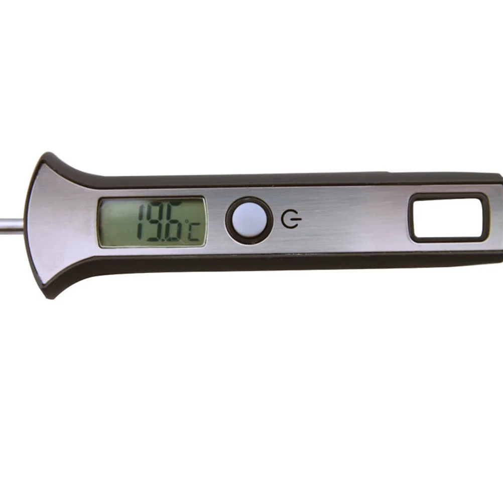 

Electronic Food Bbq Thermometer Needle Type Grey Kitchen Cooking Probe Practical Food Thermometer for Meat Grilling