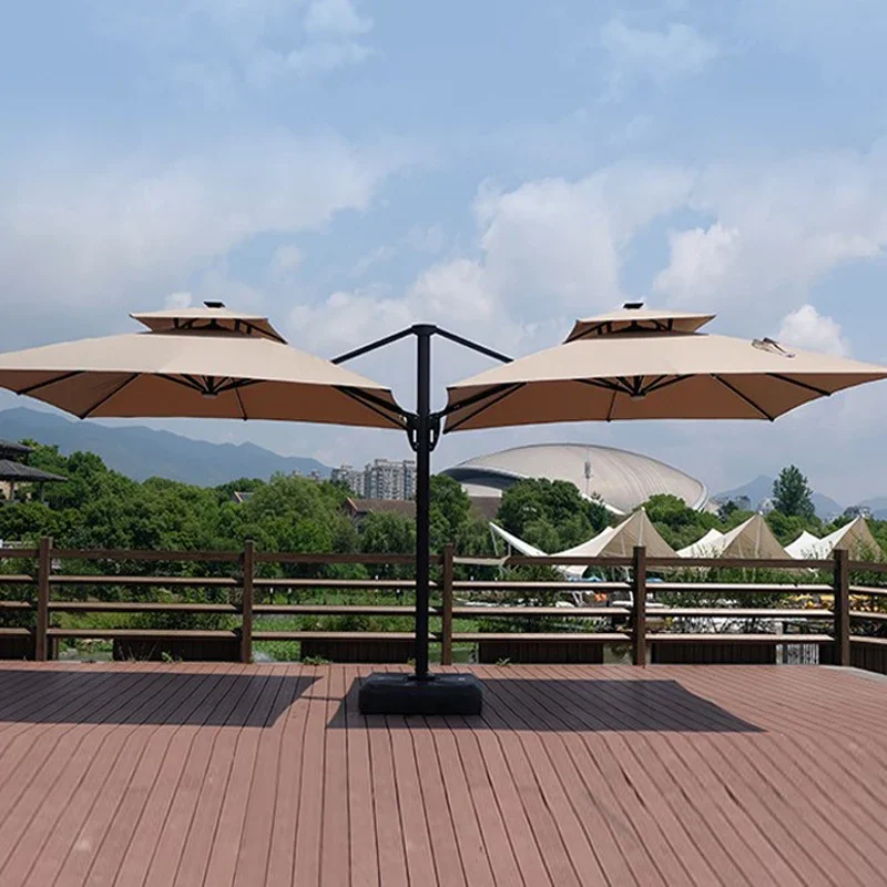 

Наружный зонт от солнца, зонт для внутреннего дворика, вилла, наружный двор, защита от солнца, двухсторонний зонт