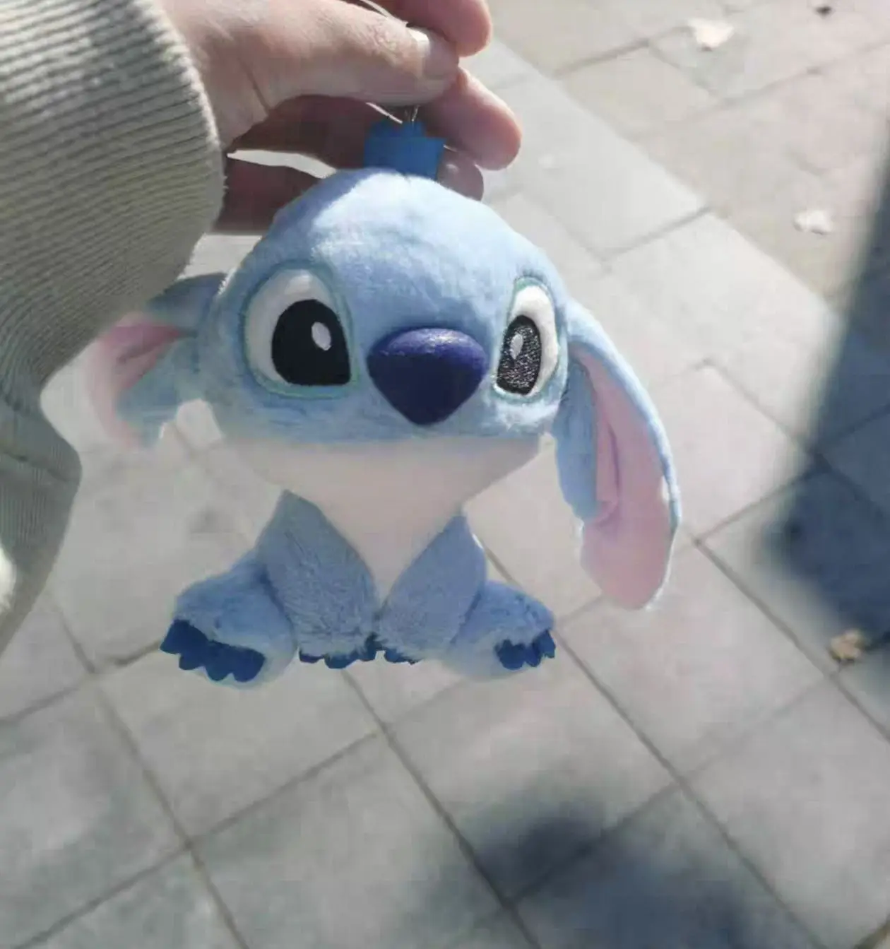 Stitch bambola di peluche 3 colori ragazza colore posteriore ciondolo borsa coppia bambola carina zaino portachiavi ciondolo regalo festival di Natale