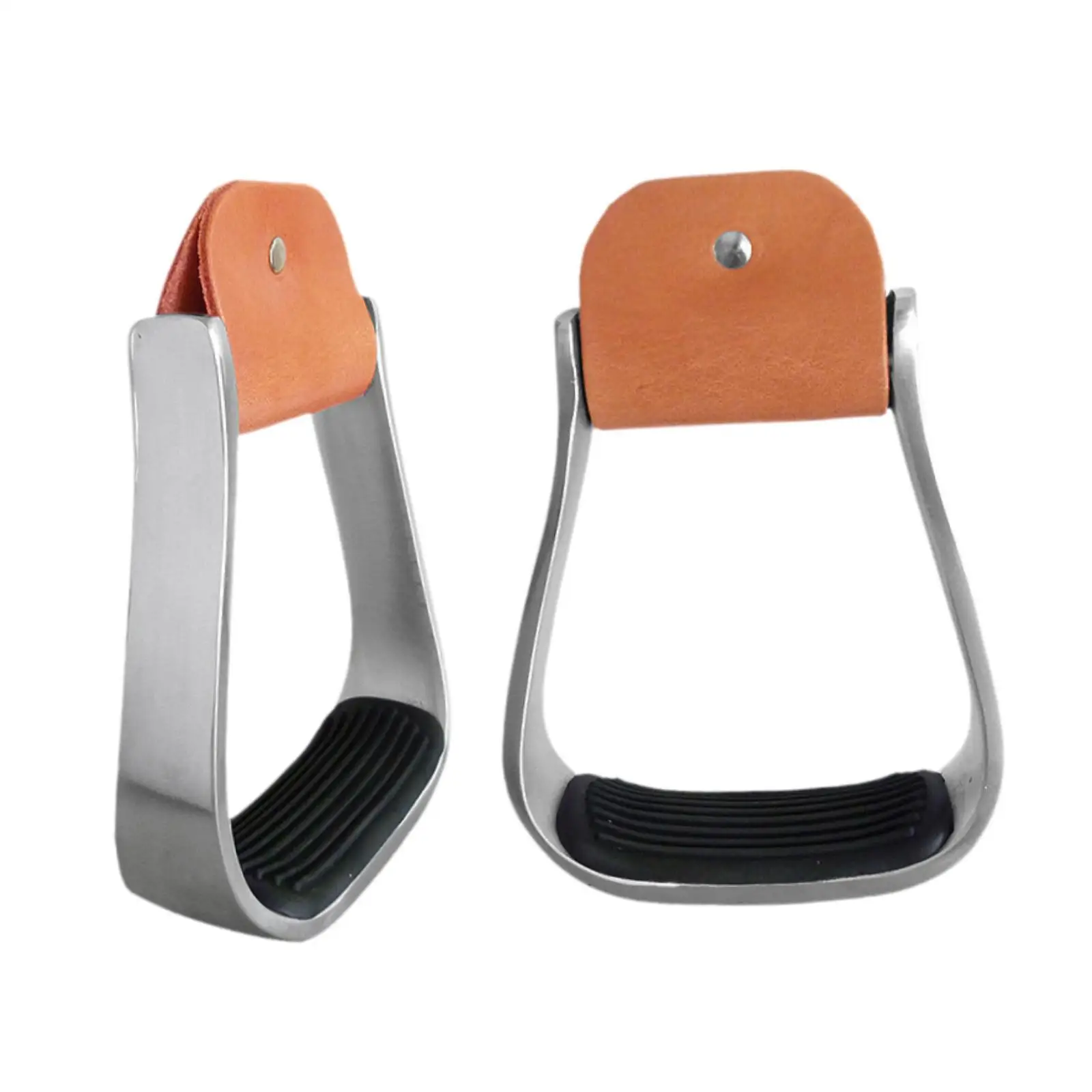 2x โกลนขี่ม้า, โกลนแบบตะวันตก, อานภาษาอังกฤษกันลื่น Step Horse Saddle Stirrups โกลนม้าสําหรับอาน