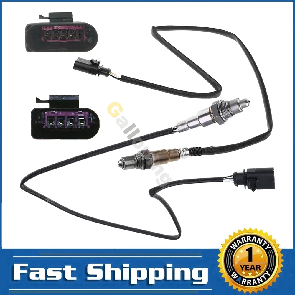 

2x O2 Oxygen Sensor 1 2 for 2015 2016 2017 VW Passat Jetta Beetle 1.8L 4 Wires Upstream Downstream Front Rear 234-5162 234-4935