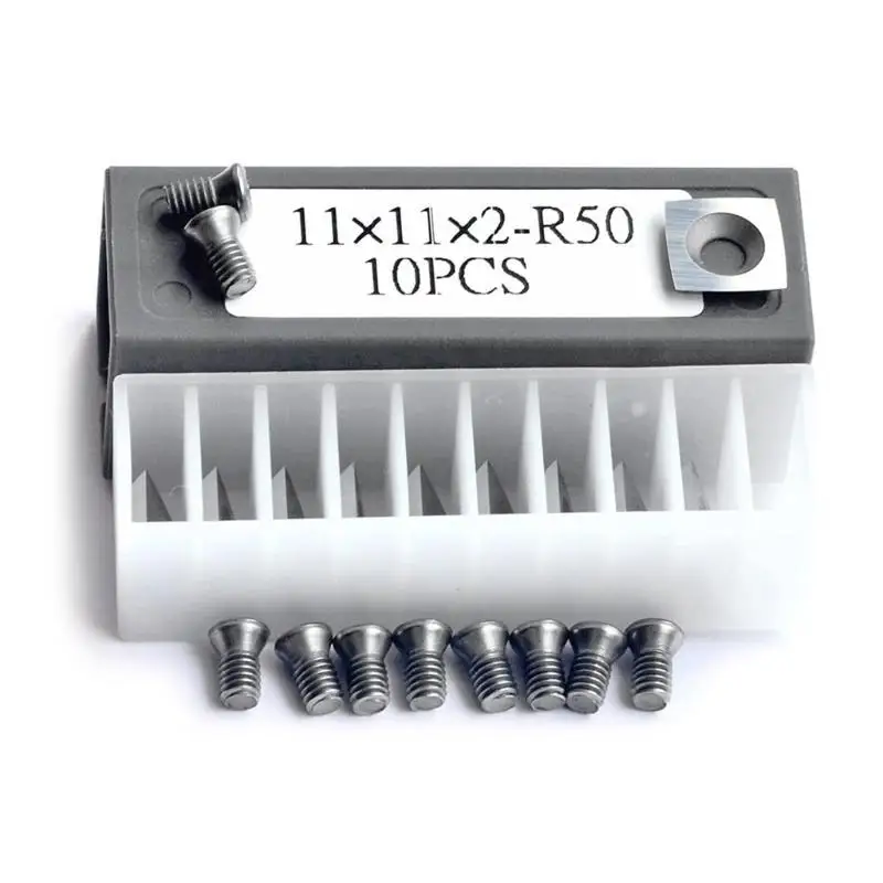 R9UF 11mm مربع كربيد الصلب القاطع إدراج السكاكين لأعمال النجارة المسوي إدراج القاطع مثالية للأغراض العامة