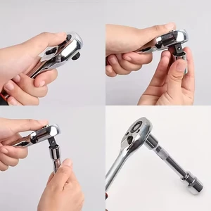 Professional Heavy Duty Ratchet Wrench Set, Rápida, Cromo Vanádio, Reparação Automática, Aço, Ferramenta de Poupança de Trabalho, 1/4 6 principais vendas kit reparo al4 - №2
