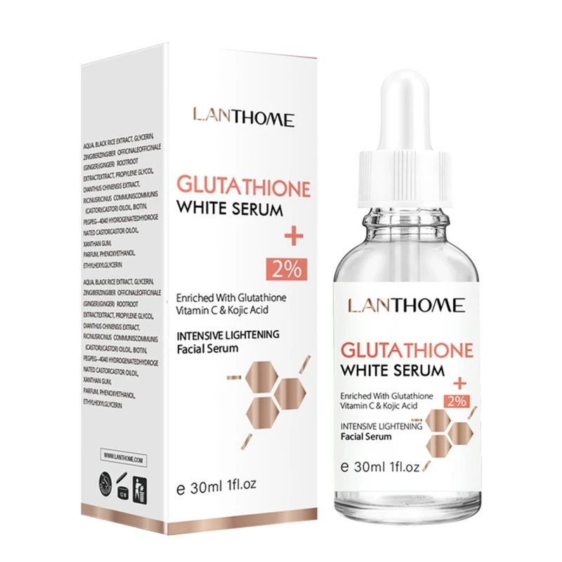 

30ML Glutathione Whitening Freckles Serum Remove Dark Spots Lightening Melanin Melasma Improve Dull Anti-aging Skin Care