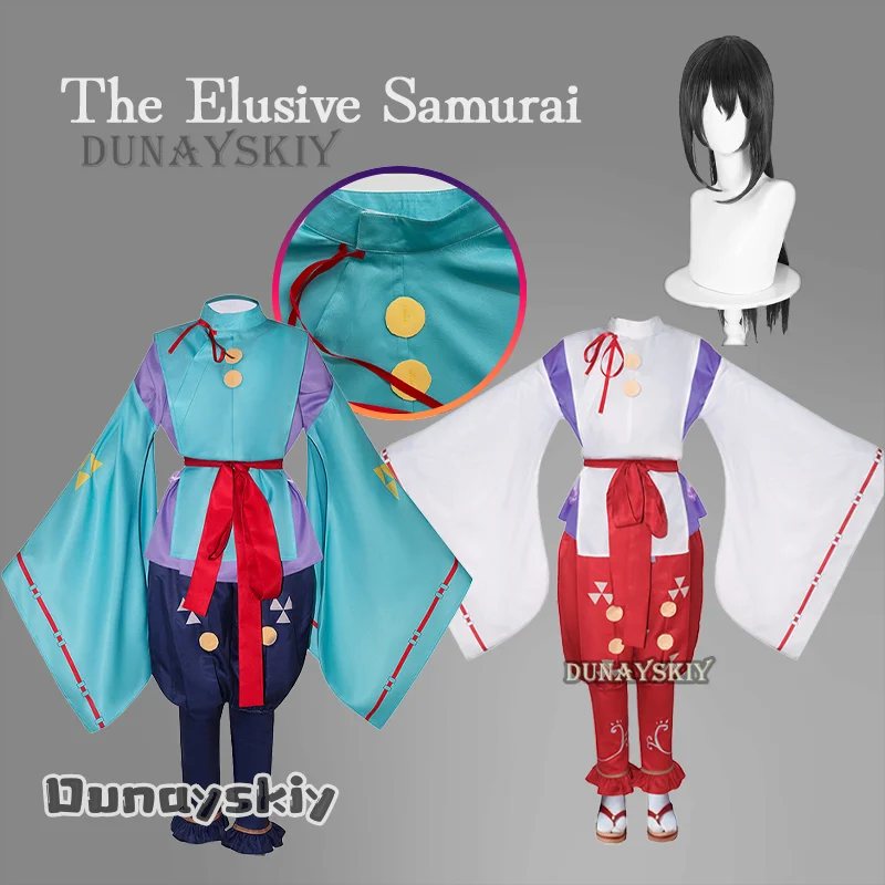 Tokiyuki Houjou The Elusive Samurai Anime New Cosplay Costume Wig Shizuku Nige Jouzu no Wakagimi Unisex Role Play Comic-Con