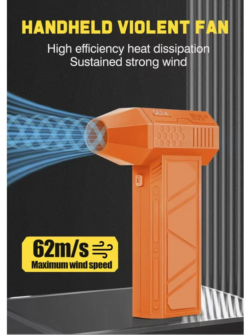 X3Max Handheld Mini Turbo Jet Fan,180000RPM Powerful air Blower Compressed air Duster for Car Dryer/PC/Home-QiLiLai