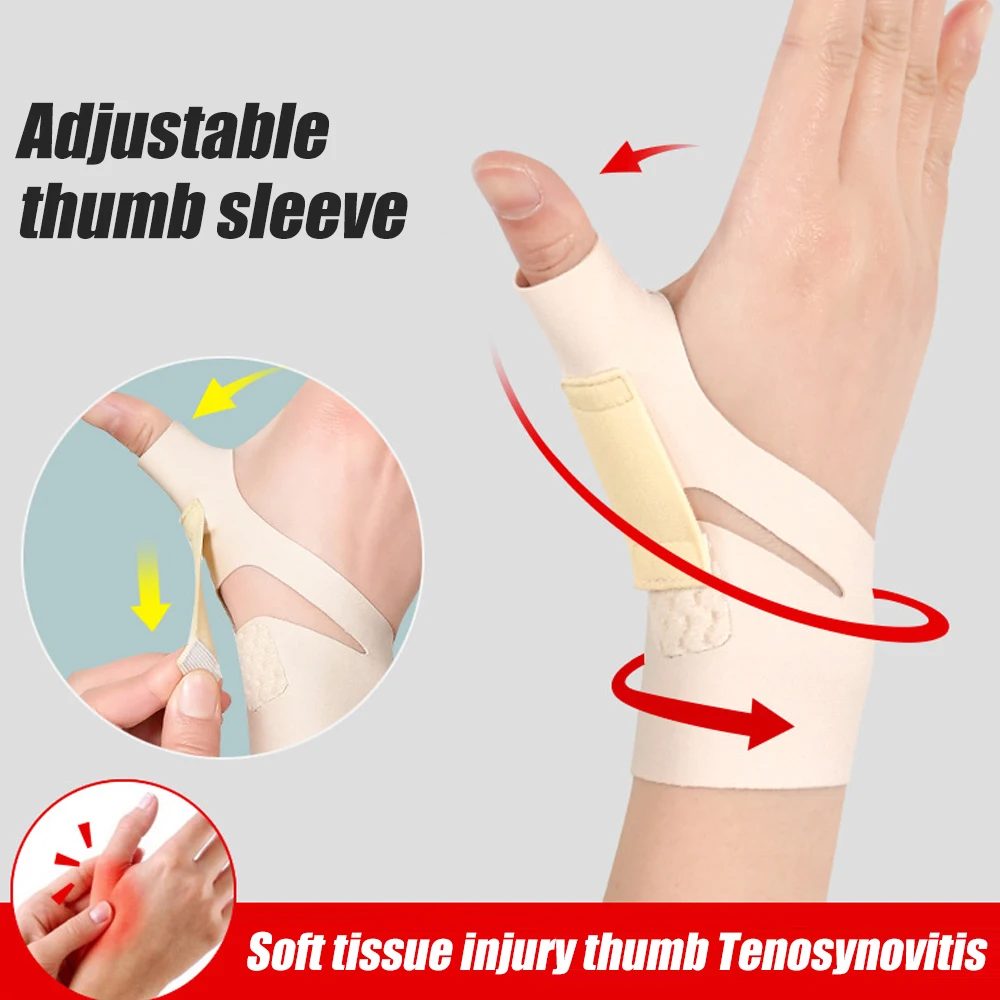 1Pcs Thumb Brace & Wrist Stabilizer Right Left Hand Women & Men, Spica Splint, CMC Thumb Brace with Thumb Support for Arthritis