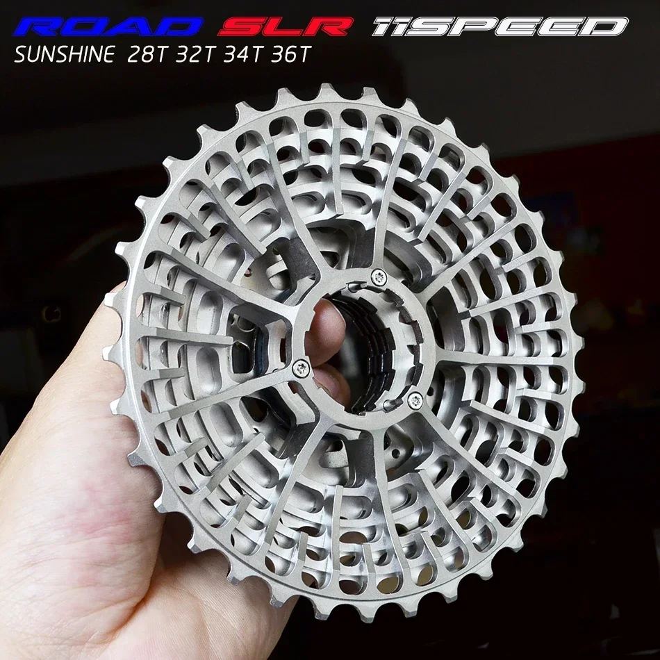 GOLDIX Ultralight Road Cassette 11S/12Speed Bicycle Freewheel 28T/32T/34T36T CNC Hollow Out Flywheel HyperGlide System