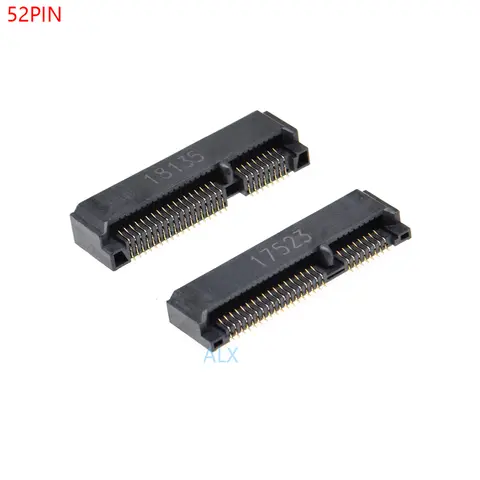 2/5/10PCS 52PIN MINI PCIE PCI-E SOCKET connettore msata Altezza: 4.0mm 5.2mm 5.6mm per computer notebook