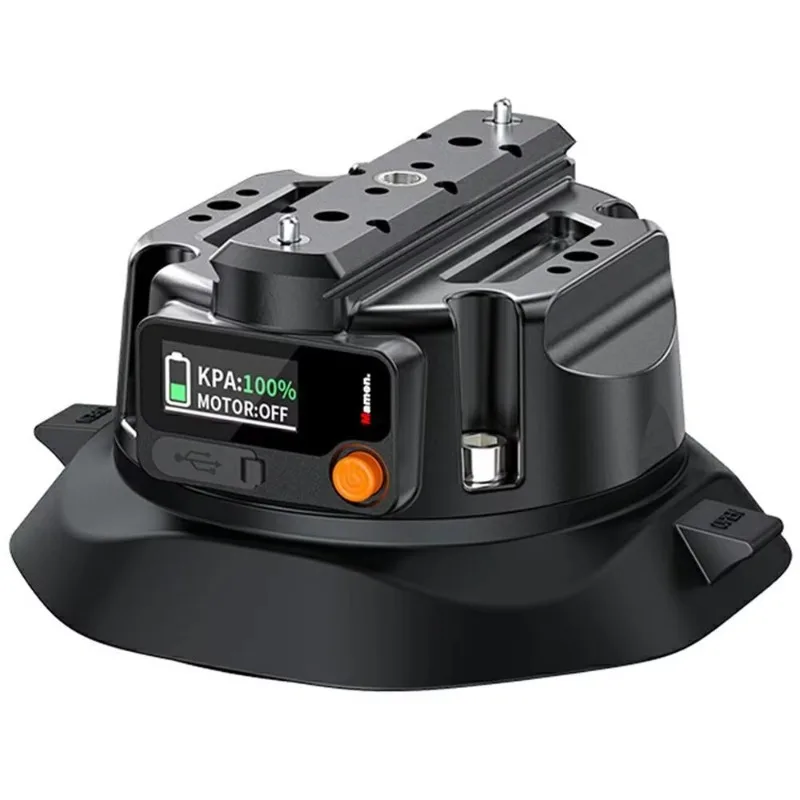 

Smart 4.5-Inch Electric Suction Cup Mount with Real-Time Display, 1100mAh Battery & Leak Detection, 35KG Load for Car Window