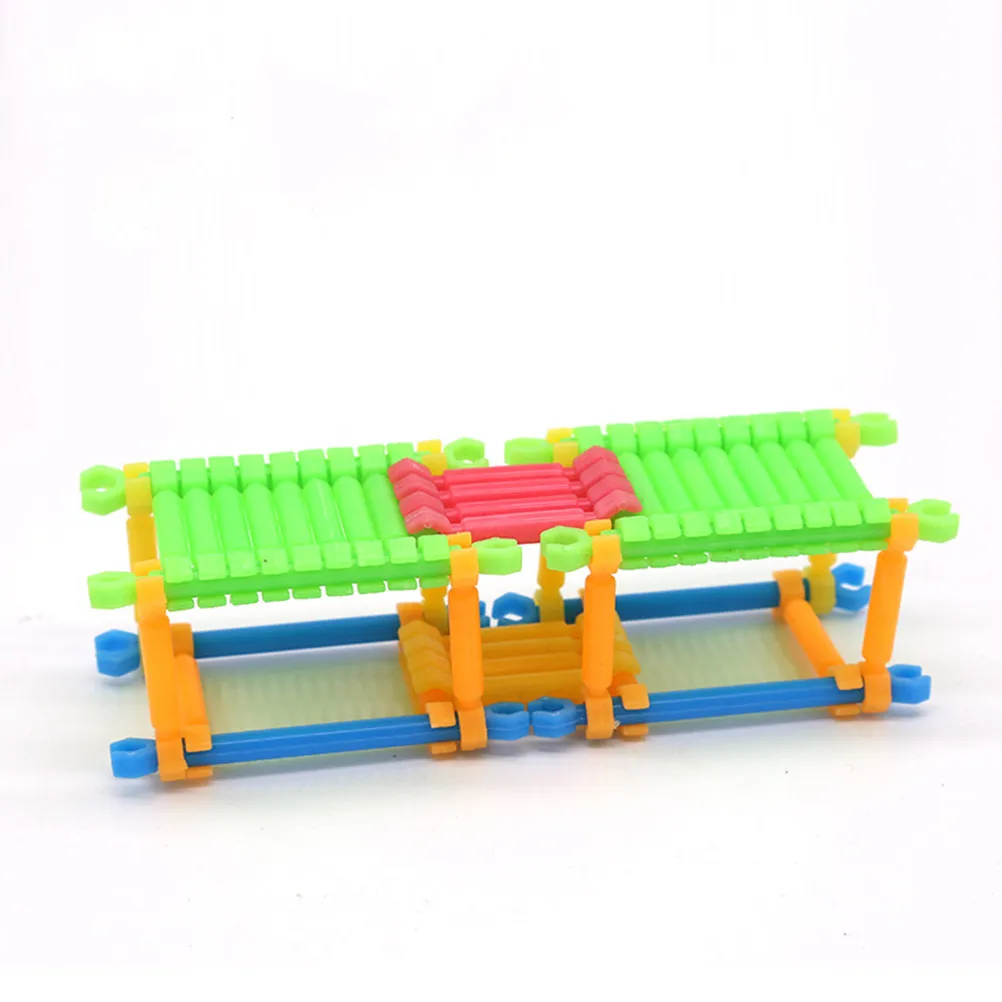 

Набор для сборки пазлов-палочек DIY: пластиковые соединительные элементы для развития пространственного мышления, координации рук и глаз, творчества у детей