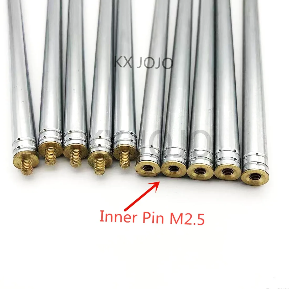 Radio Antenna Telescopic Antenna  5 Sections Inner Pin Connector M2.5 for FM Radio Remote Control Aerial Total 1pc