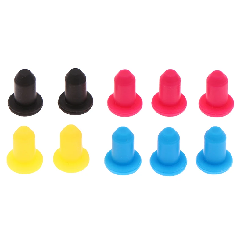 10pcs Random 4mm High elastic Refitting tool ink cartridge Fixed printer accessories rubber seal silicone plug